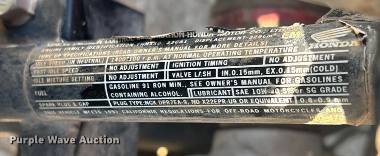 image for item EV2691 2001 Honda Rancher ES ATV