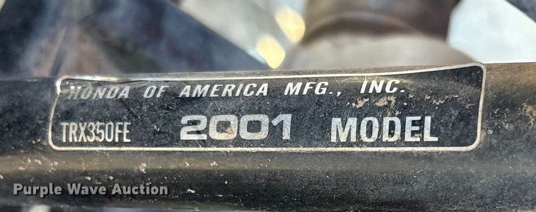 image for item EV2691 2001 Honda Rancher ES ATV