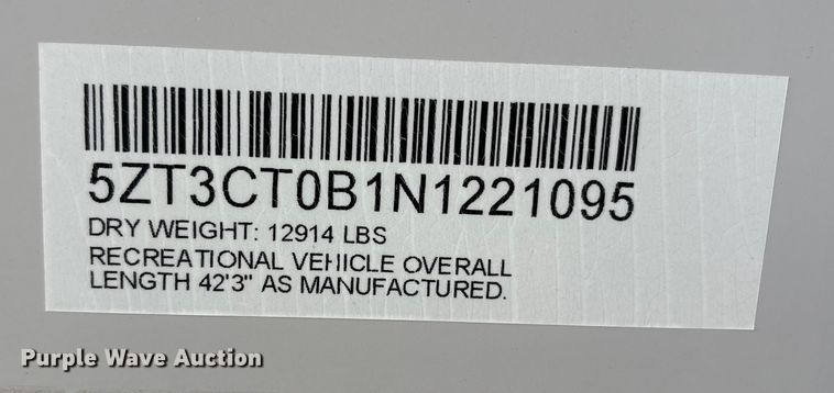 image for item EV2740 2022 Forest River Cherokee Wolf Pack Platinum camper