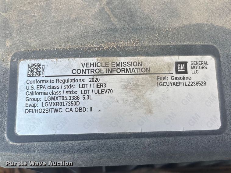 image for item EV2778 2020 Chevrolet Silverado 1500 Crew Cab pickup truck