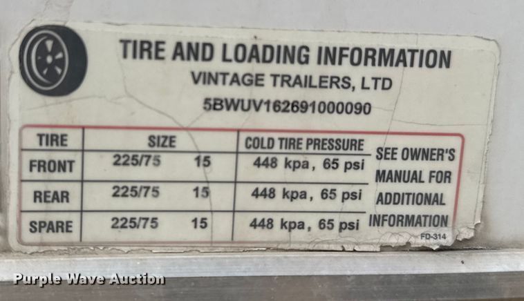 image for item FB0814 2009 Vintage trailers OL816 concession trailer