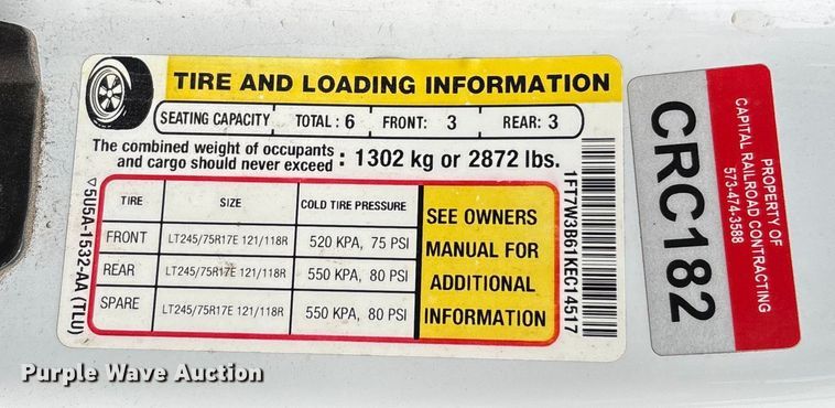 image for item FB3085 2019 Ford F350 Crew Cab pickup truck