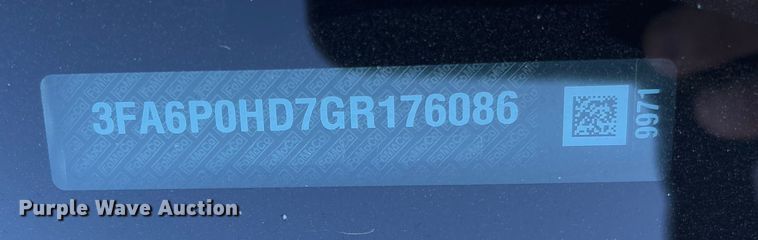 image for item FB3107 2016 Ford Fusion SE 