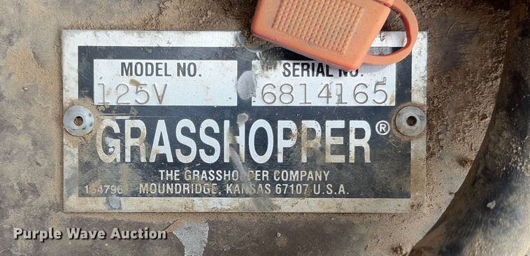 image for item FB3116 Grasshopper 125V ZTR lawn mower