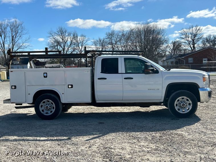 image for item FC5065 2015 GMC Sierra 3500HD Ext. Cab utility bed pickup truck