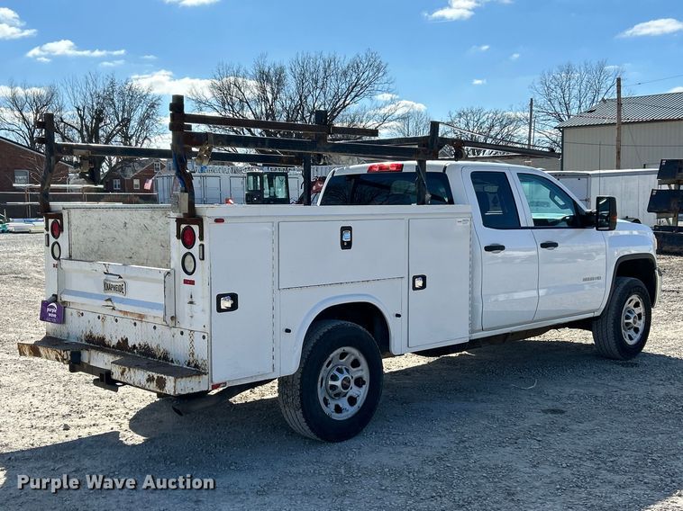 image for item FC5065 2015 GMC Sierra 3500HD Ext. Cab utility bed pickup truck