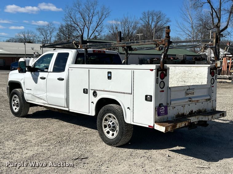 image for item FC5065 2015 GMC Sierra 3500HD Ext. Cab utility bed pickup truck