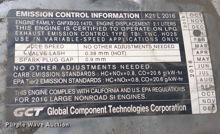 image for item NC9757 2016 UniCarriers CFS40 forklift