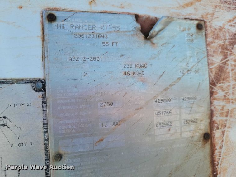 image for item NK9831 2007 Ford F750 forestry bucket truck