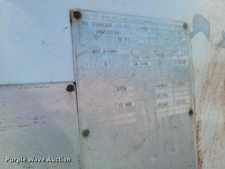 image for item NK9834 2007 Ford F750 forestry bucket truck