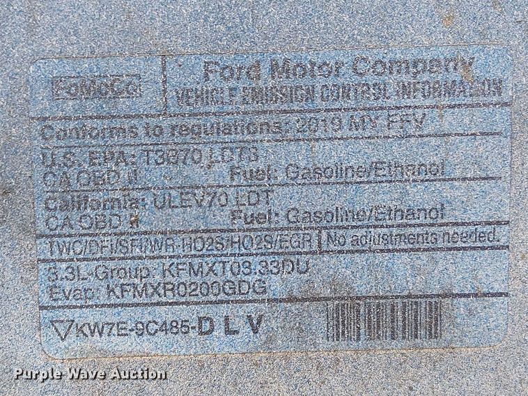 image for item YA2462 2020 Ford F150 pickup truck