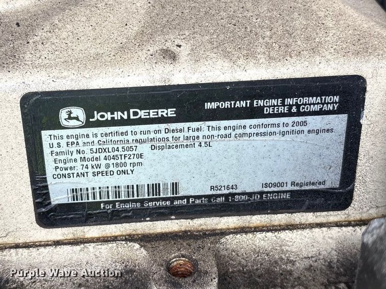 image for item YA2701 2005 Kohler Power Systems 60 generator