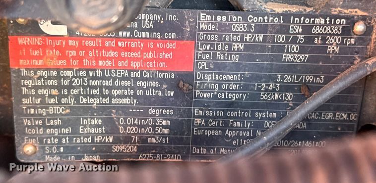 image for item DQ4260 2014 JLG Skytrak 10042 telehandler