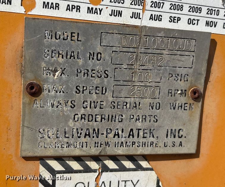 image for item DQ4276 Sullivan-Palatek D210Q air compressor