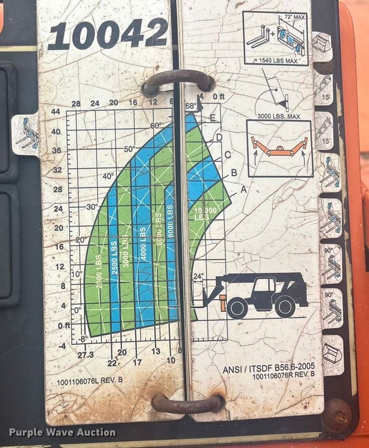 image for item DQ4281 2013 JLG 10042 telehandler