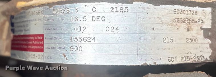 image for item DQ4282 2000 Terex RT 160 crane