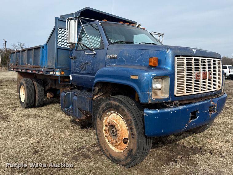 image for item DQ4284 1991 GMC C6500 dump truck