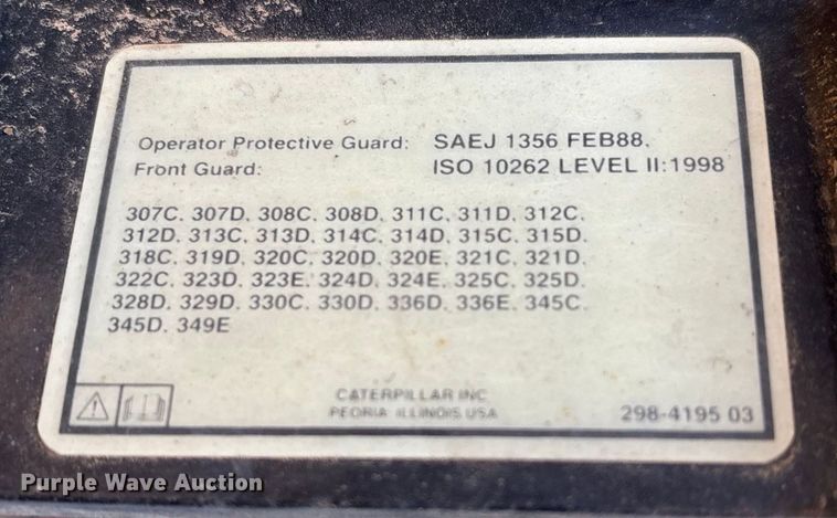 image for item DQ4318 (2) Caterpillar cab guards