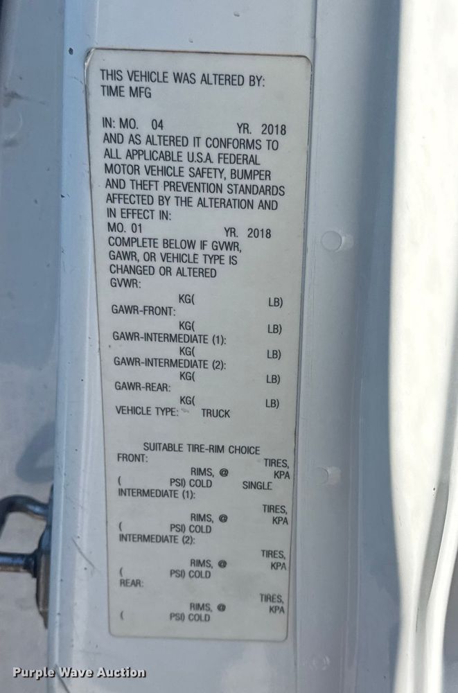 image for item DQ4325 2018 Ford Transit 350 van with bucket lift