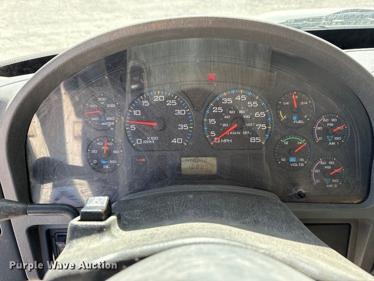 image for item DQ4332 2006 International 4300 flatbed truck with vacuum excavator