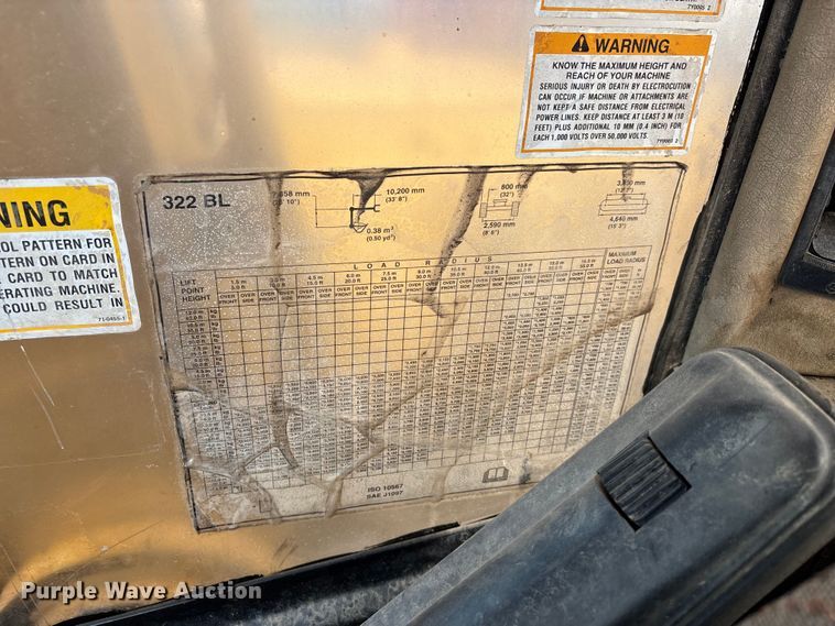 image for item DT0023 1998 Caterpillar 322B L long reach excavator