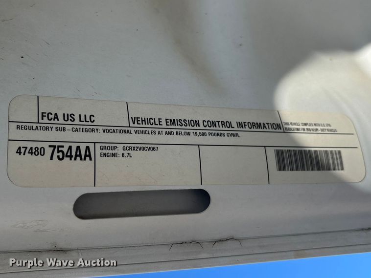 image for item DT0041 2016 RAM 5500 bucket truck