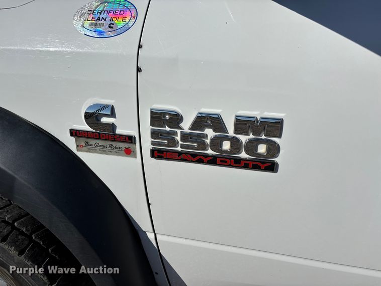 image for item DT0042 2018 RAM 5500 bucket truck