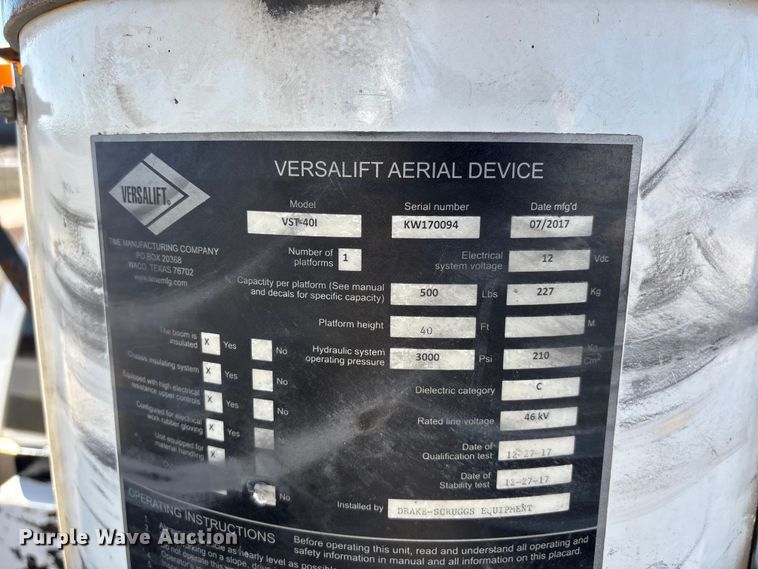 image for item DT0042 2018 RAM 5500 bucket truck