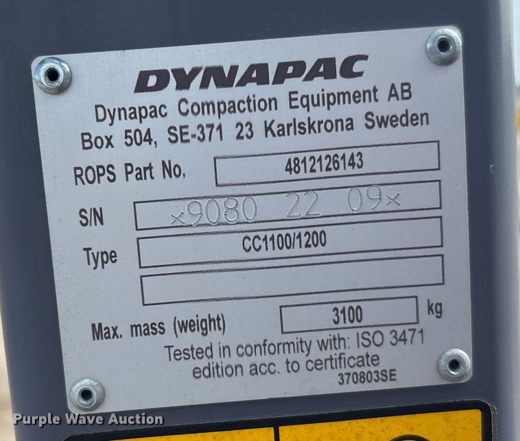 image for item DU0400 2023 Dynapac CC1200 VI double drum vibratory roller