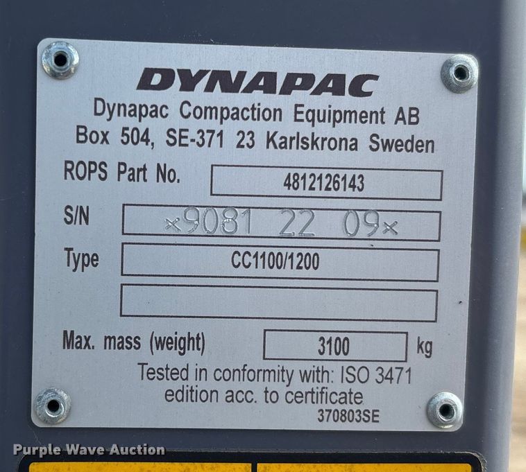 image for item DU0401 2023 Dynapac CC1200 VI double drum vibratory roller