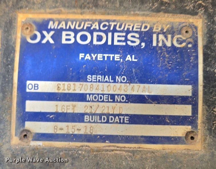 image for item DU2700 2019 Kenworth T880 dump truck