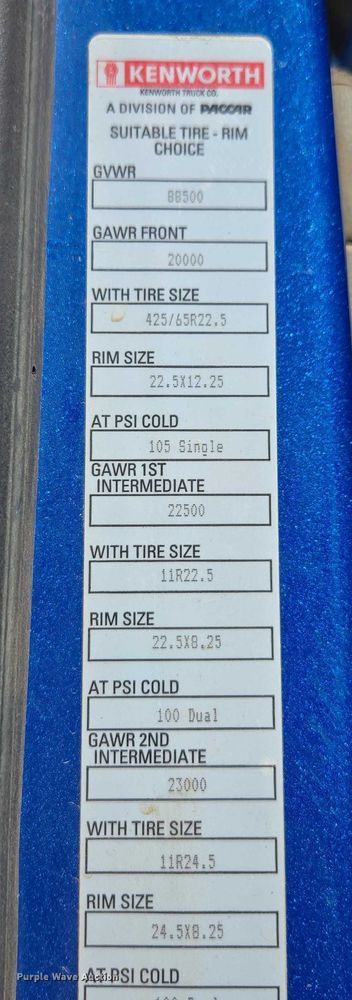 image for item DU2700 2019 Kenworth T880 dump truck