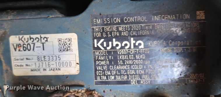 image for item DU2740 2020 Kubota SVL65-2 tracked skid steer loader