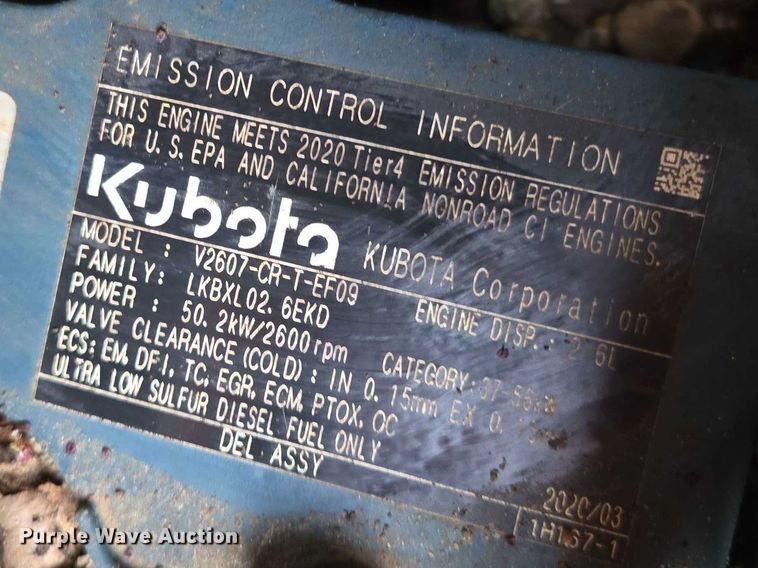 image for item DU2740 2020 Kubota SVL65-2 tracked skid steer loader