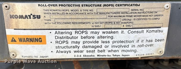 image for item DU6944 2006 Komatsu GD655-3 motor grader