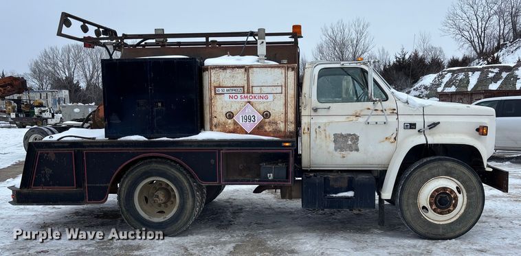 image for item DU6999 1988 Chevrolet C70 flatbed truck
