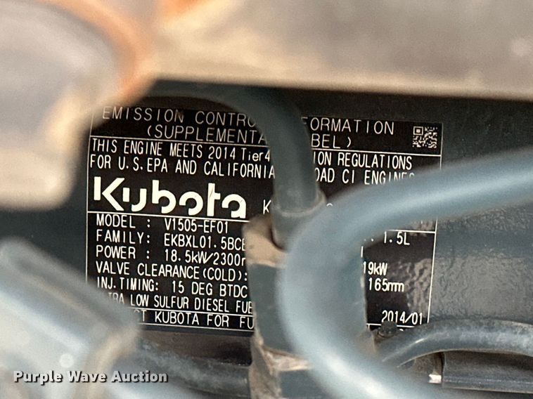 image for item DV0786 2014 Bobcat E26 mini excavator