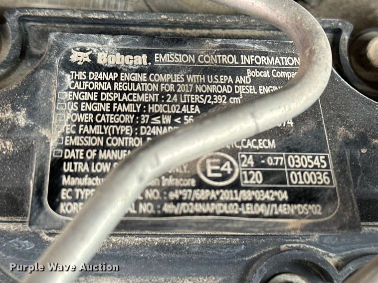 image for item DV0788 2015 Bobcat T450 tracked skid steer loader