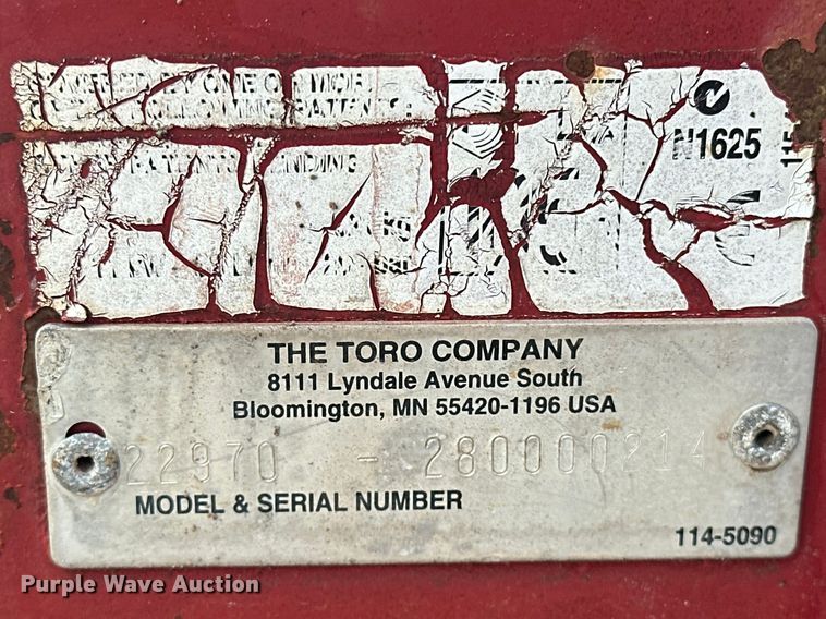 image for item DV0789 Toro TRX15 trencher