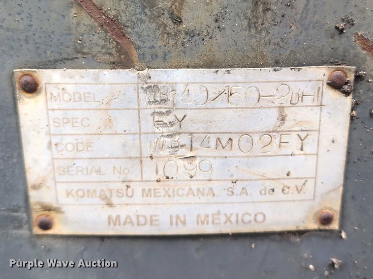 image for item DV0801 2004 Komatsu WB150 backhoe