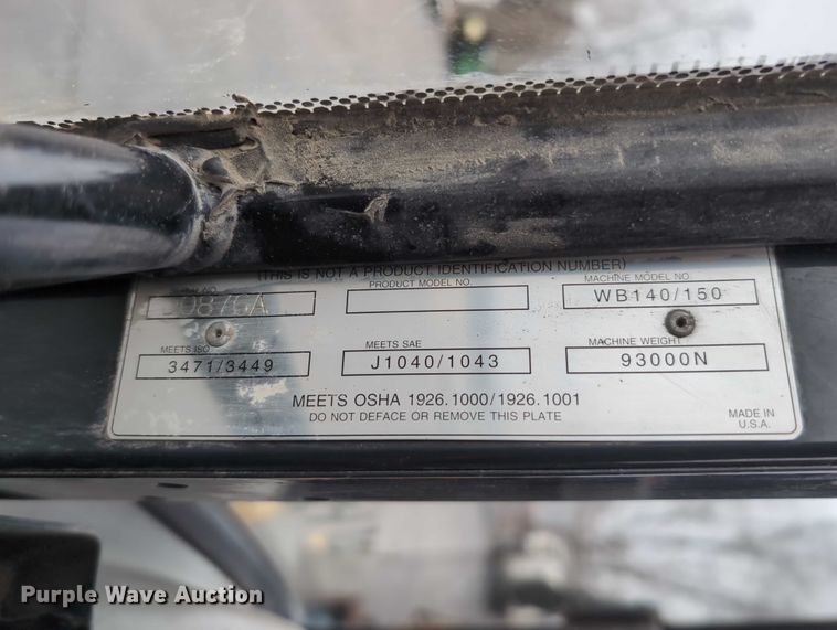 image for item DV0801 2004 Komatsu WB150 backhoe