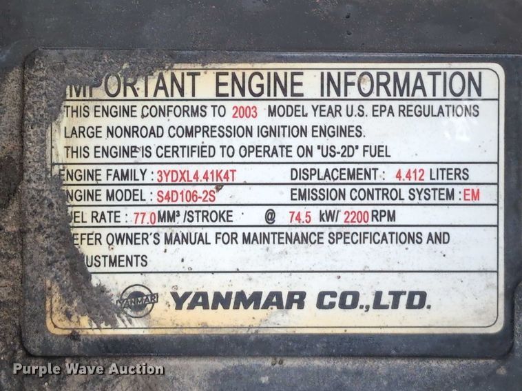 image for item DV0801 2004 Komatsu WB150 backhoe