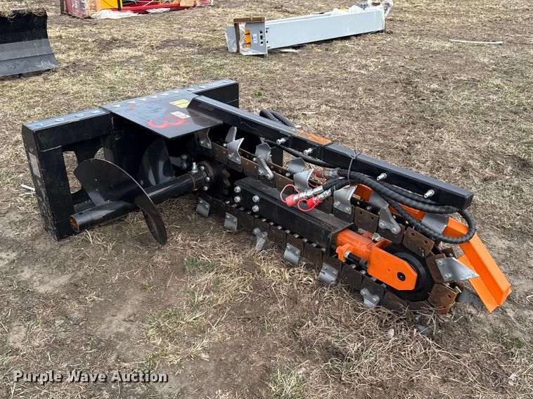 image for item DZ4363 2025 Mower King ECSSCT72 skid steer trencher