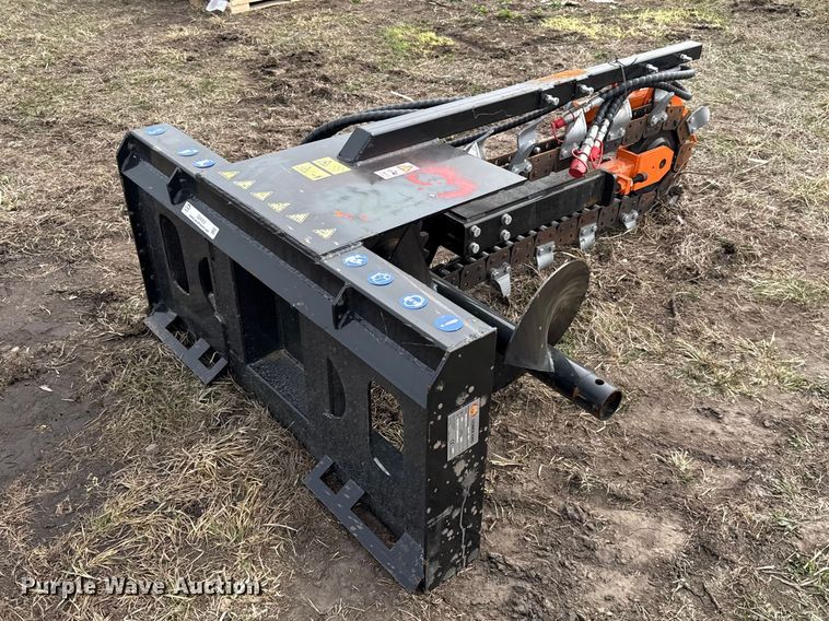 image for item DZ4363 2025 Mower King ECSSCT72 skid steer trencher