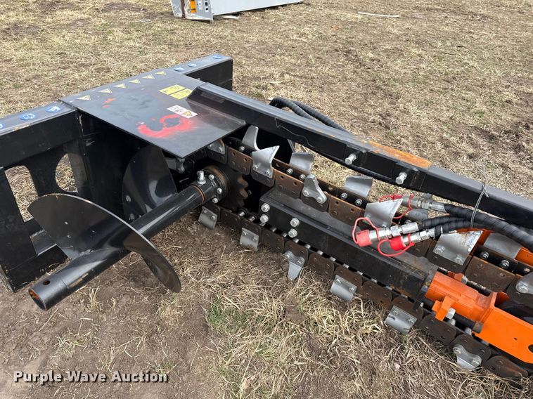 image for item DZ4363 2025 Mower King ECSSCT72 skid steer trencher