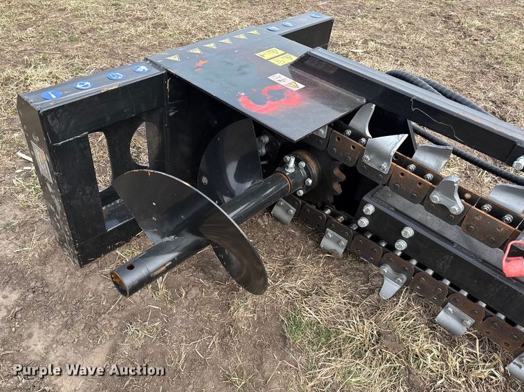 image for item DZ4363 2025 Mower King ECSSCT72 skid steer trencher