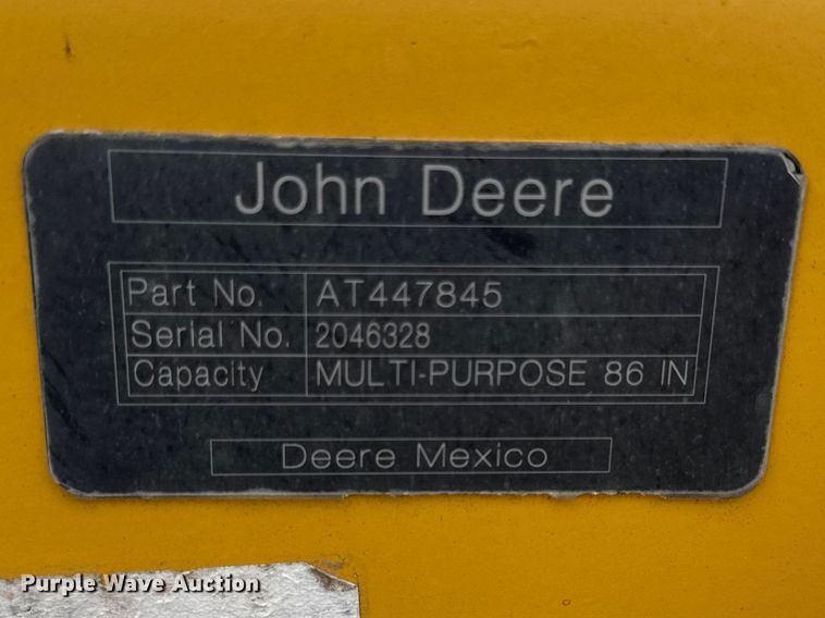 image for item DZ4368 John Deere AT447845 four-in-one wheel loader bucket