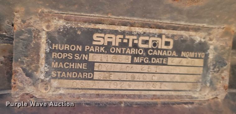 image for item EA2849 1990 DynaPac CA251D single drum vibratory roller