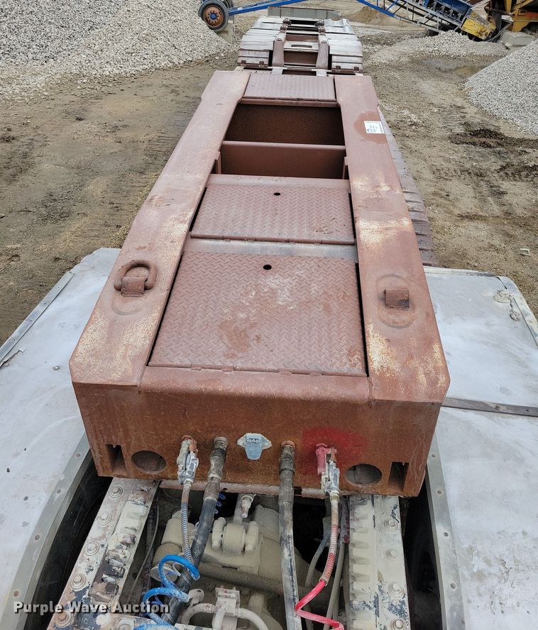 image for item EA2852 1990 Trail King TK100DG lowboy equipment trailer