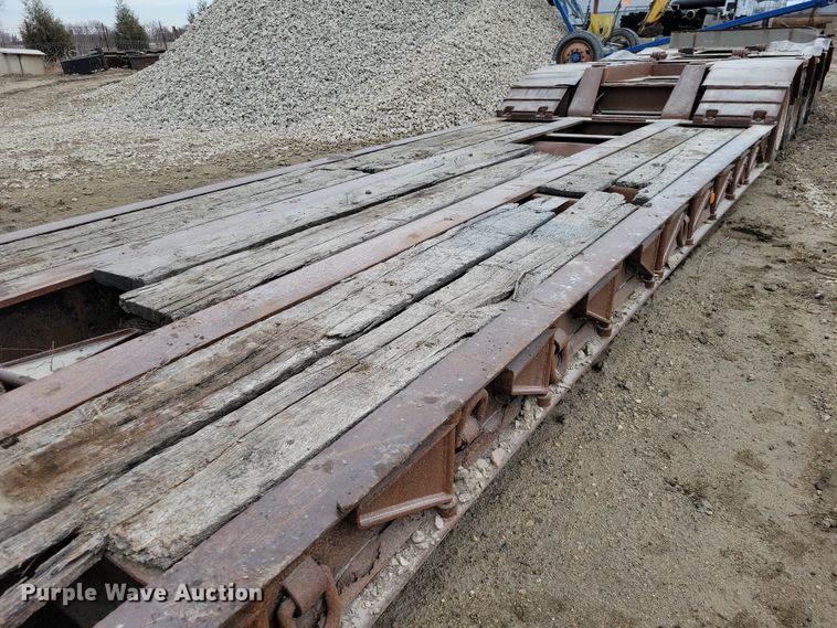 image for item EA2852 1990 Trail King TK100DG lowboy equipment trailer